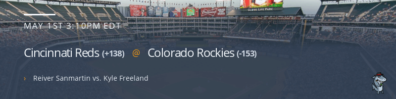 Cincinnati Reds @ Colorado Rockies - May 1, 2022