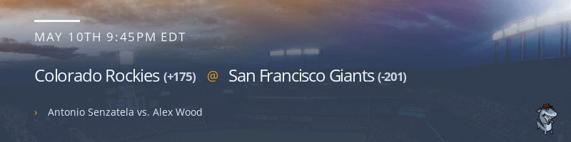 Colorado Rockies @ San Francisco Giants - May 10, 2022