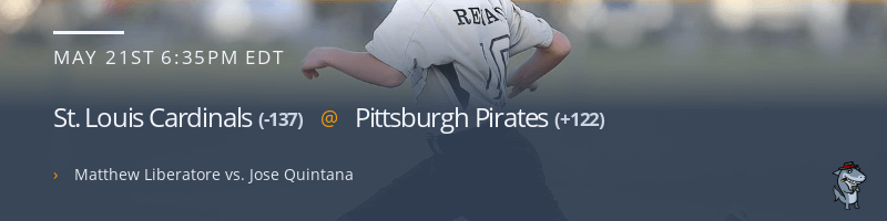 St. Louis Cardinals @ Pittsburgh Pirates - May 21, 2022