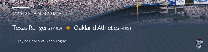 Texas Rangers @ Oakland Athletics - May 28, 2022