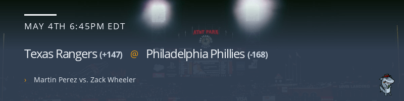 Texas Rangers @ Philadelphia Phillies - May 4, 2022