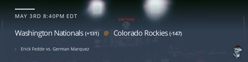 Washington Nationals @ Colorado Rockies - May 3, 2022