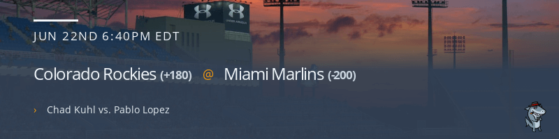 Colorado Rockies @ Miami Marlins - June 22, 2022