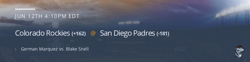 Colorado Rockies @ San Diego Padres - June 12, 2022