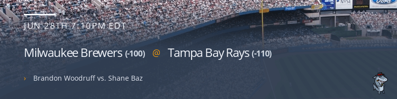 Milwaukee Brewers @ Tampa Bay Rays - June 28, 2022