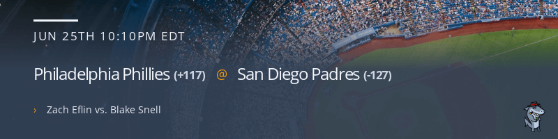 Philadelphia Phillies @ San Diego Padres - June 25, 2022