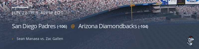 San Diego Padres @ Arizona Diamondbacks - June 28, 2022