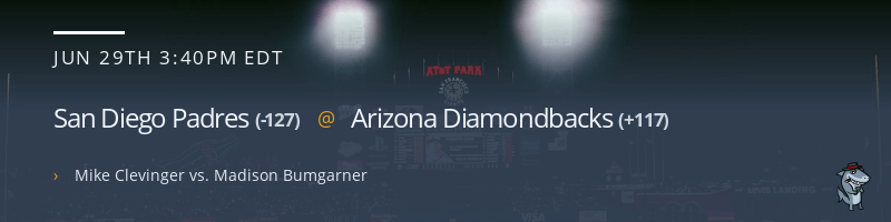 San Diego Padres @ Arizona Diamondbacks - June 29, 2022