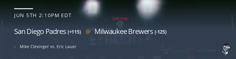 San Diego Padres @ Milwaukee Brewers - June 5, 2022