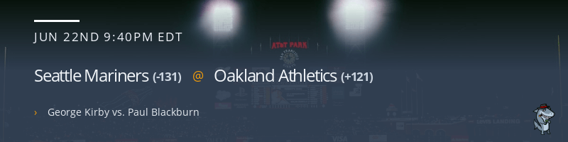 Seattle Mariners @ Oakland Athletics - June 22, 2022