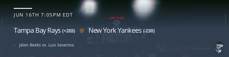 Tampa Bay Rays @ New York Yankees - June 16, 2022