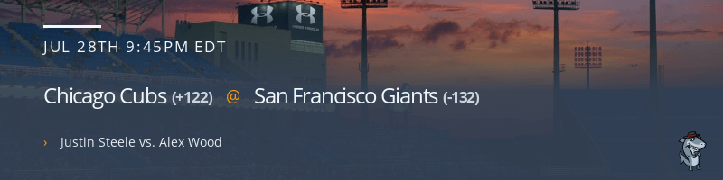 Chicago Cubs @ San Francisco Giants - July 28, 2022