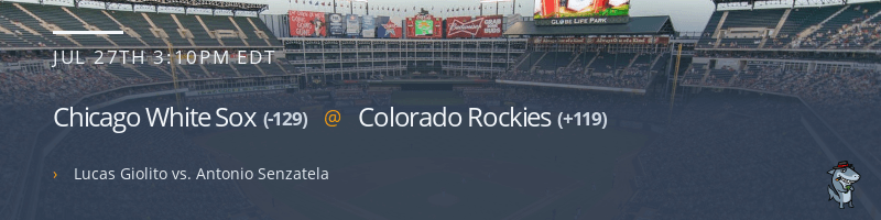 Chicago White Sox @ Colorado Rockies - July 27, 2022