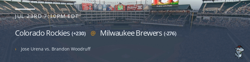 Colorado Rockies @ Milwaukee Brewers - July 23, 2022