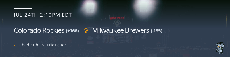 Colorado Rockies @ Milwaukee Brewers - July 24, 2022