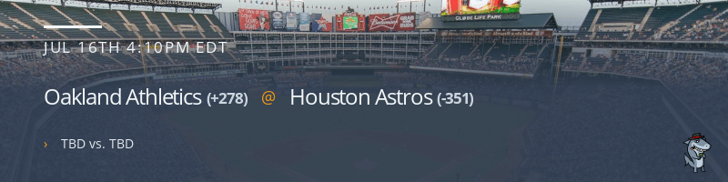 Oakland Athletics @ Houston Astros - July 16, 2022