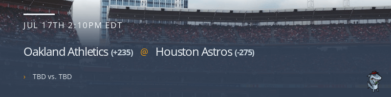 Oakland Athletics @ Houston Astros - July 17, 2022