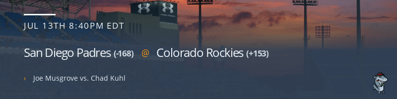 San Diego Padres @ Colorado Rockies - July 13, 2022