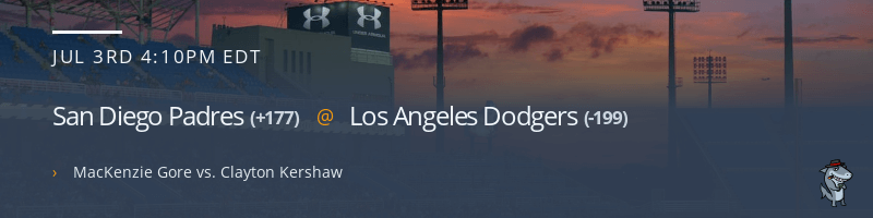 San Diego Padres @ Los Angeles Dodgers - July 3, 2022