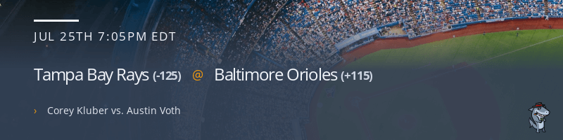 Tampa Bay Rays @ Baltimore Orioles - July 25, 2022