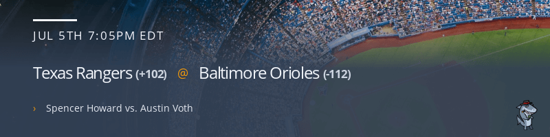 Texas Rangers @ Baltimore Orioles - July 5, 2022