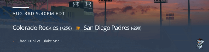 Colorado Rockies @ San Diego Padres - August 3, 2022