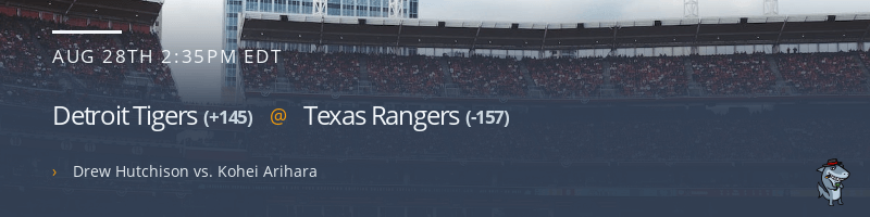 Detroit Tigers @ Texas Rangers - August 28, 2022