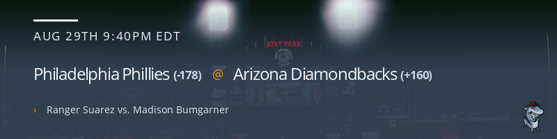 Philadelphia Phillies @ Arizona Diamondbacks - August 29, 2022