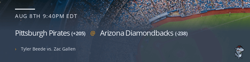 Pittsburgh Pirates @ Arizona Diamondbacks - August 8, 2022