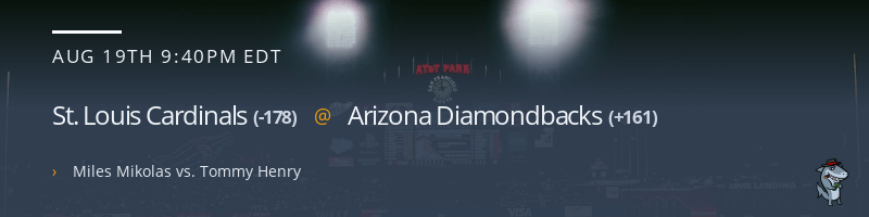 St. Louis Cardinals @ Arizona Diamondbacks - August 19, 2022