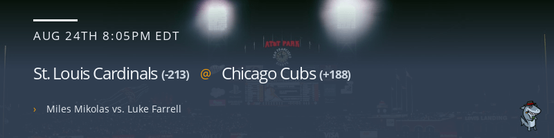 St. Louis Cardinals @ Chicago Cubs - August 24, 2022