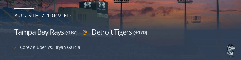 Tampa Bay Rays @ Detroit Tigers - August 5, 2022