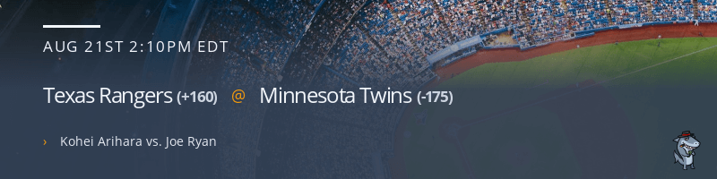 Texas Rangers @ Minnesota Twins - August 21, 2022