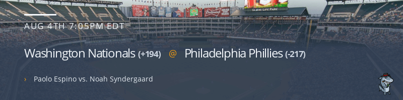 Washington Nationals @ Philadelphia Phillies - August 4, 2022