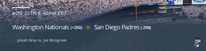 Washington Nationals @ San Diego Padres - August 20, 2022