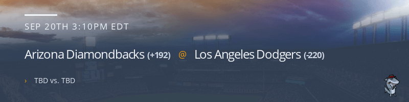 Arizona Diamondbacks @ Los Angeles Dodgers - September 20, 2022