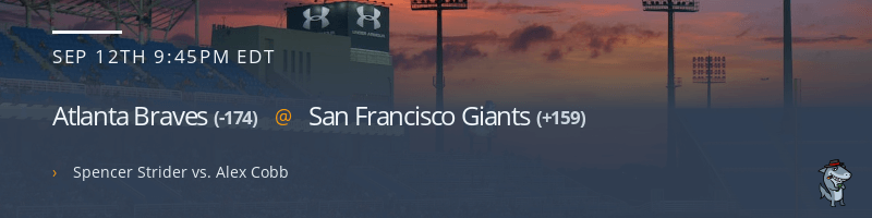 Atlanta Braves @ San Francisco Giants - September 12, 2022