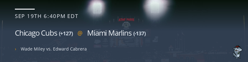 Chicago Cubs @ Miami Marlins - September 19, 2022