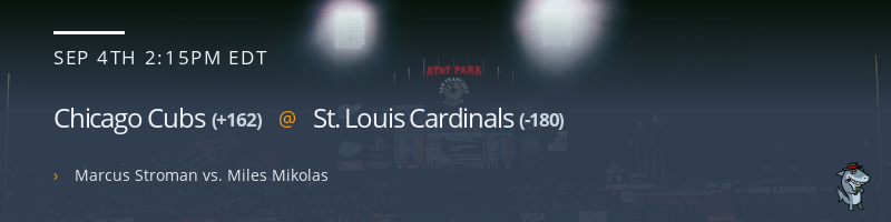 Chicago Cubs @ St. Louis Cardinals - September 4, 2022