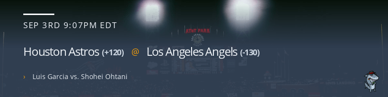 Houston Astros @ Los Angeles Angels - September 3, 2022