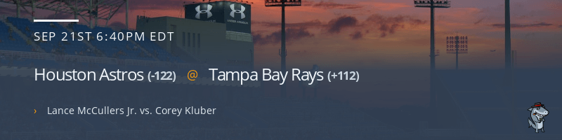 Houston Astros @ Tampa Bay Rays - September 21, 2022