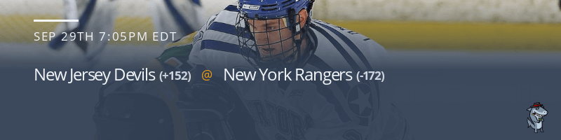 New Jersey Devils vs. New York Rangers - September 29, 2022