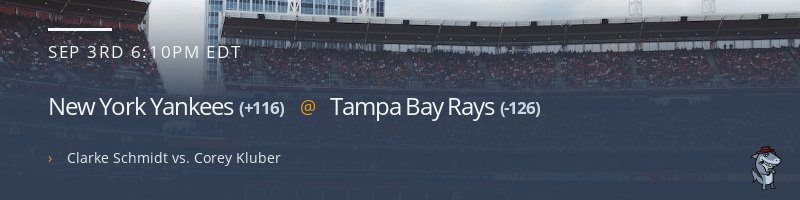 New York Yankees @ Tampa Bay Rays - September 3, 2022