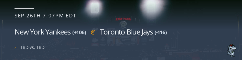 New York Yankees @ Toronto Blue Jays - September 26, 2022