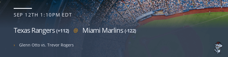 Texas Rangers @ Miami Marlins - September 12, 2022