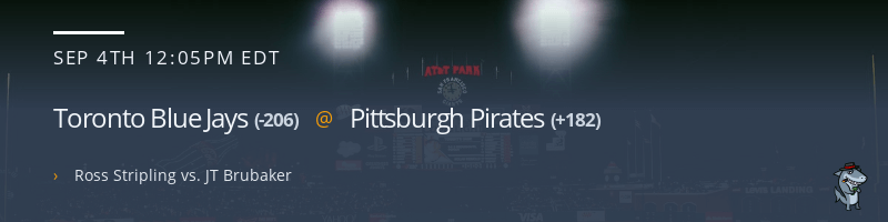 Toronto Blue Jays @ Pittsburgh Pirates - September 4, 2022