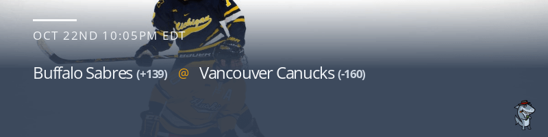 Buffalo Sabres vs. Vancouver Canucks - October 22, 2022