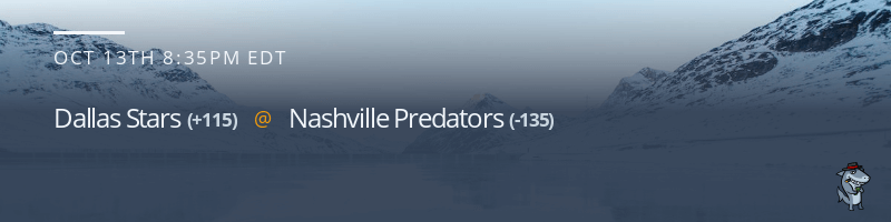 Dallas Stars vs. Nashville Predators - October 13, 2022