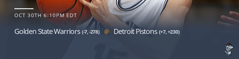 Golden State Warriors vs. Detroit Pistons - October 30, 2022