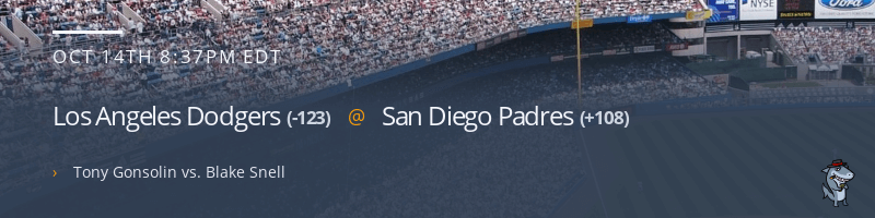 Los Angeles Dodgers @ San Diego Padres - October 14, 2022